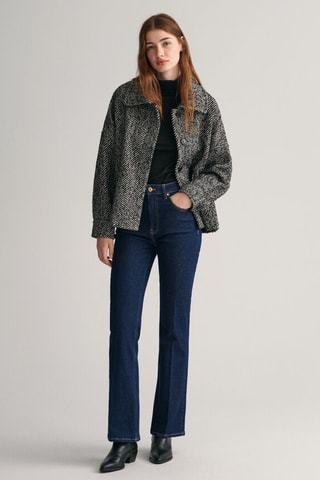 Veste en laine - Noir et écru