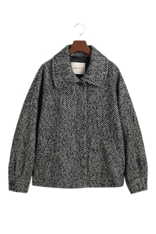 Veste en laine - Noir et écru