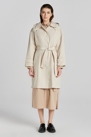 Trench à capuche - Ecru