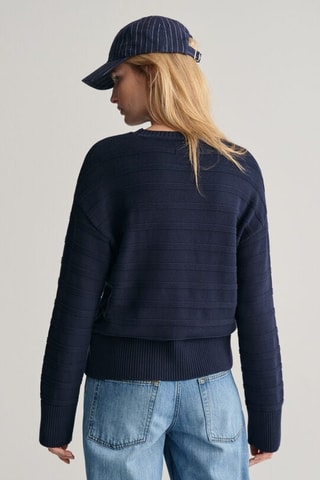 Pull en coton biologique - Bleu nuit