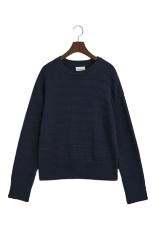 Pull en coton biologique - Bleu nuit