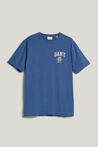 T-shirt - Bleu cobalt et blanc