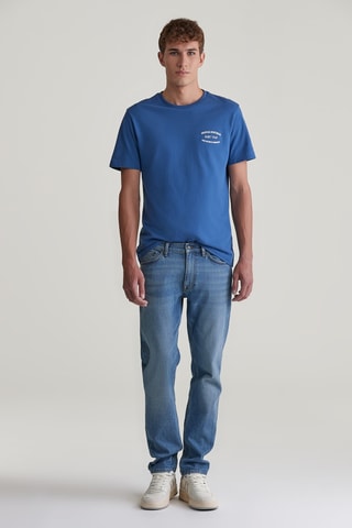 T-shirt - Indigo et blanc