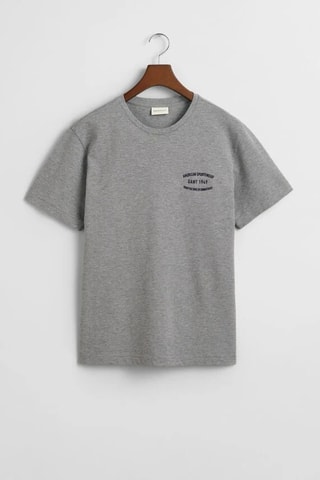 T-shirt - Gris chiné et noir