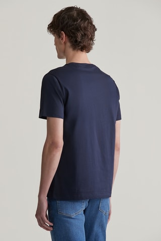 T-shirt - Bleu marine et rouge