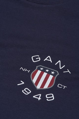 T-shirt - Bleu marine et rouge