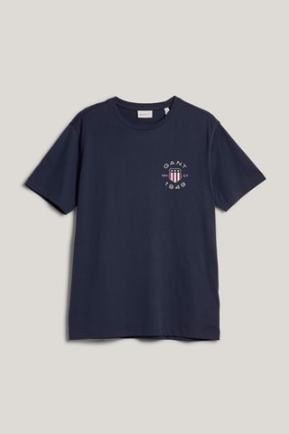 T-shirt - Bleu marine et rouge