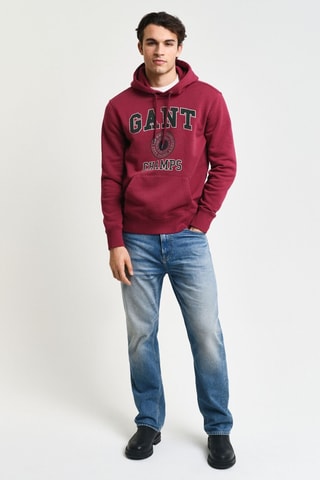 Sweat à capuche - Rouge