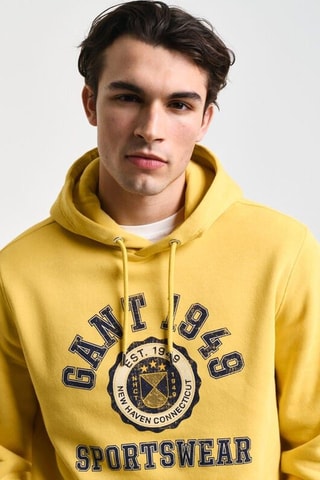 Sweat à capuche - Jaune