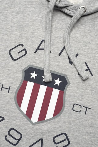 Sweat à capuche - Gris clair chiné