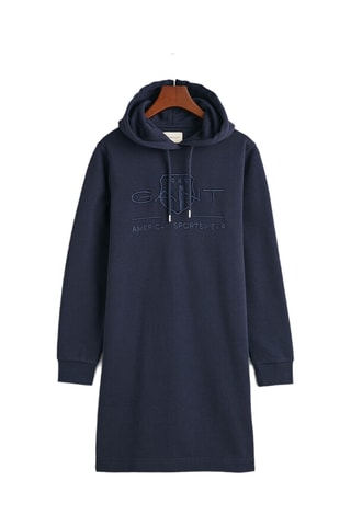 Robe sweat à capuche - Bleu marine
