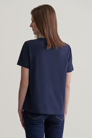 T-shirt en coton biologique - Bleu marine