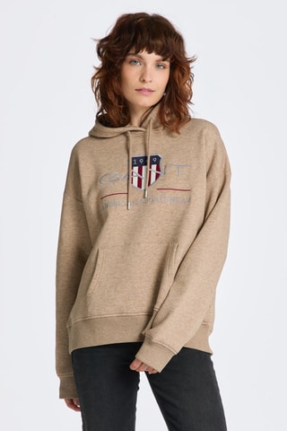 Sweat à capuche - Marron chiné