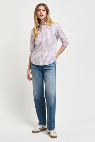 Chemisier regular en coton biologique - Rose