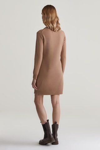 Robe pull en laine d’agneau - Camel