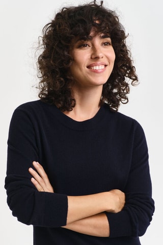 Robe pull en laine d’agneau - Noir