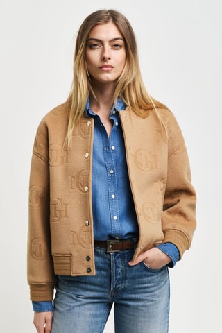 Bomber en laine - Camel