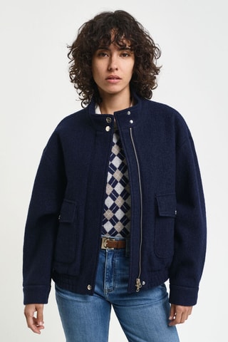 Veste en laine - Bleu marine