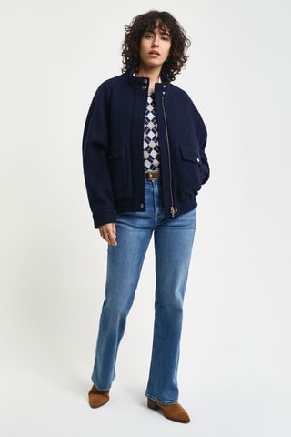 Veste en laine - Bleu marine