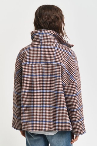 Veste en laine et cachemire - Blanc et marron