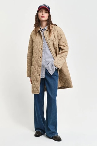 Doudoune longue - Beige