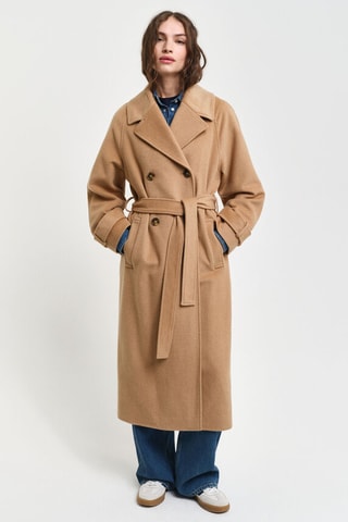 Manteau en laine et cachemire - Beige