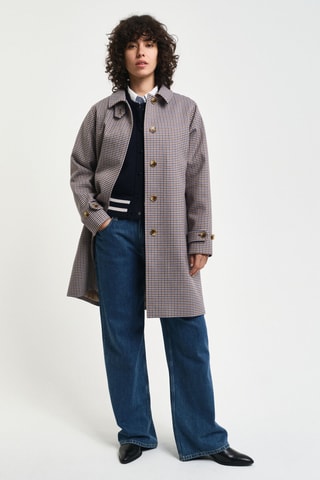 Manteau - Marron et indigo