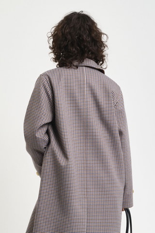 Manteau - Marron et indigo