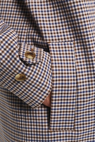 Manteau - Marron et indigo