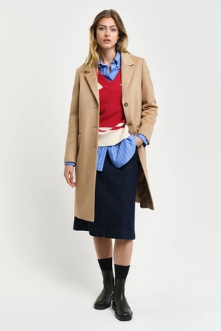 Manteau en laine et cachemire - Beige