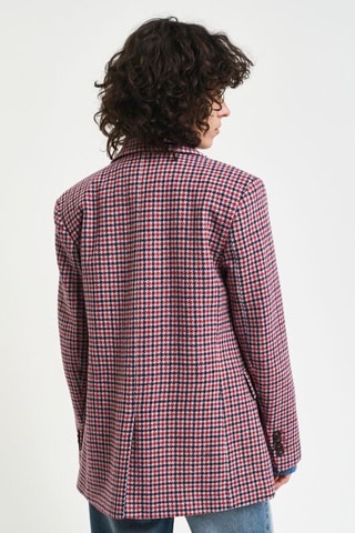 Veste en laine - Bordeaux et noir