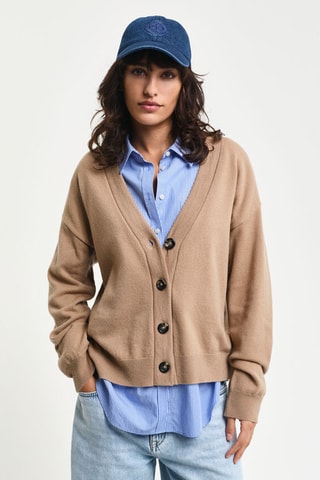 Gilet en laine d’agneau - Camel