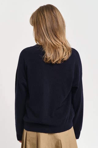 Gilet en laine d’agneau - Bleu marine