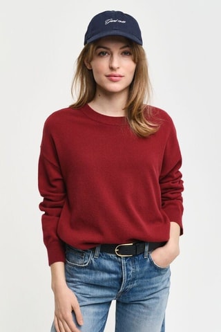Pull en laine d’agneau - Rouge brique