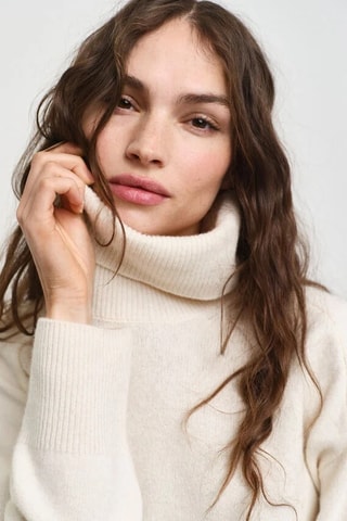 Pull en laine et cachemire - Ecru