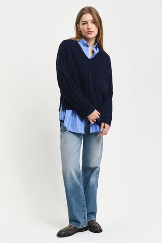 Pull en laine d’agneau - Bleu marine