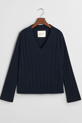 Pull en laine d’agneau - Bleu marine