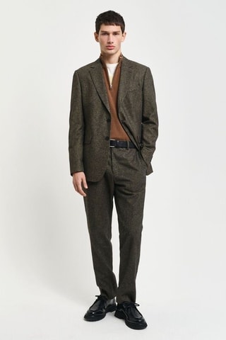 Veste en laine et soie - Marron