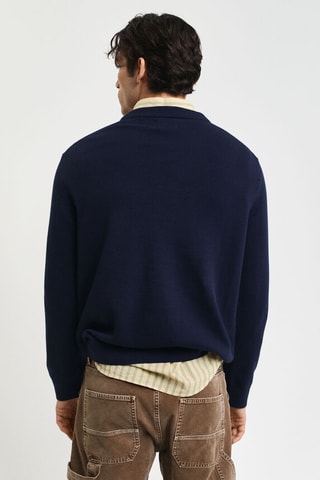 Pull - Bleu marine et blanc