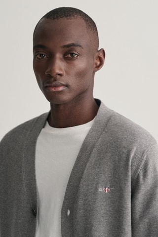 Gilet - Gris chiné et blanc