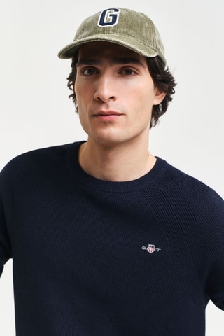 Pull en mérinos - Bleu marine