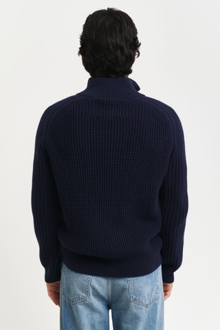 Gilet en laine d’agneau - Bleu marine