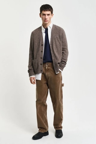 Gilet en laine - Marron chiné