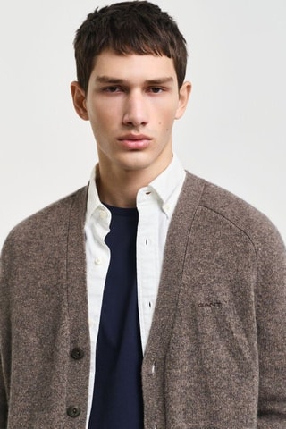 Gilet en laine - Marron chiné