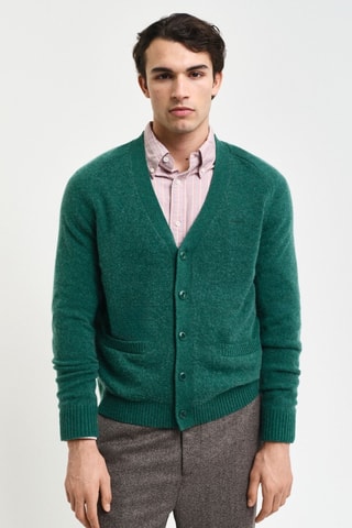 Gilet en laine - Vert foncé chiné