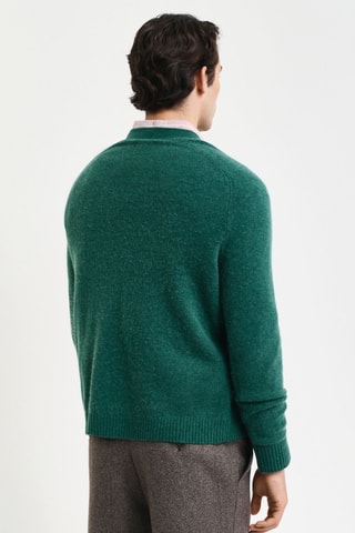 Gilet en laine - Vert foncé chiné