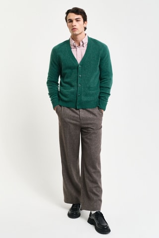 Gilet en laine - Vert foncé chiné