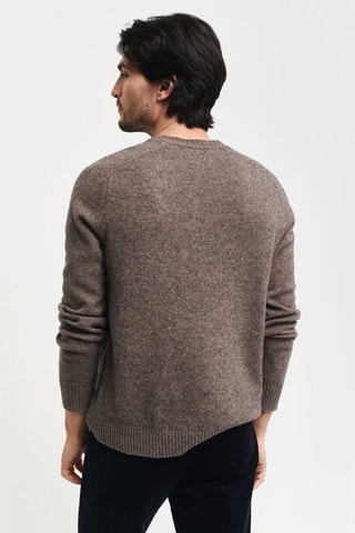 Pull en laine - Marron chiné