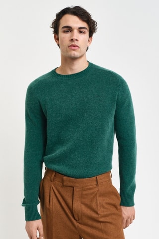 Pull en laine - Bleu canard chiné