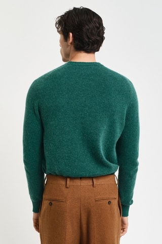 Pull en laine - Bleu canard chiné